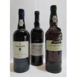 Warre's 1992 late bottled port, Dow's fine white port and Taylor's late bottled vintage port 1998