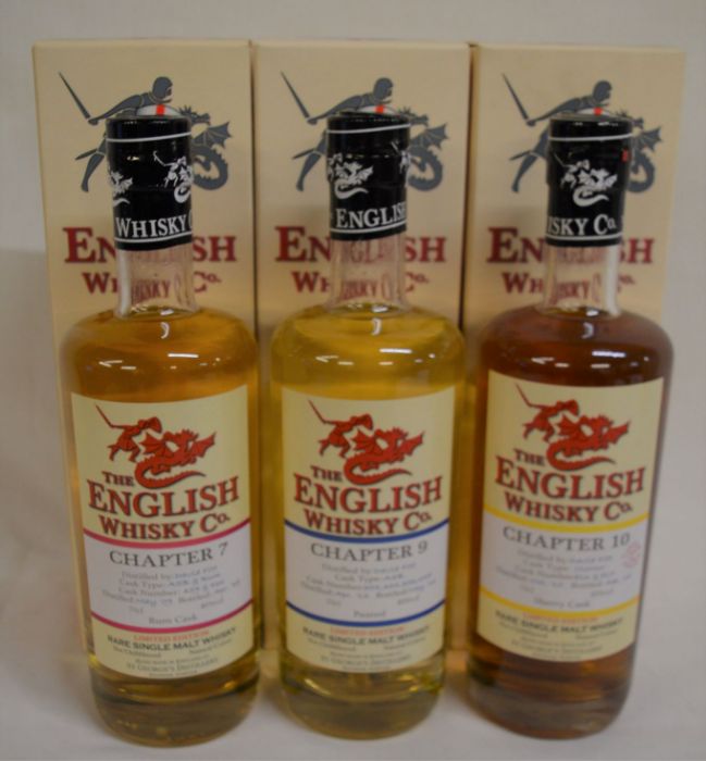 3 bottles of The English Single Malt Whisky from the St George Distillery Norfolk: Chapter 7 ( - Image 2 of 5