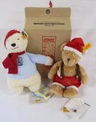 Steiff Christmas Day teddy 115004 and Musical teddy 230776