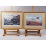 Archibald Thorburn: a pair of signed colour prints, game birds, in gilt frames