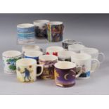 A collection of Royal Academy summer exhibition and other mugs