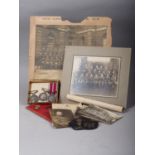 Three long service medals, Certificate of Service book and photographs for George Shirley, Royal