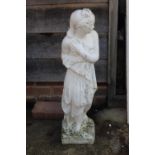 A cast stone figure of Venus, 32" high