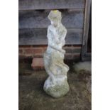 A cast stone figure of Venus, 27" high