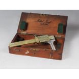 Admiralty Inspector 19th century 5" vernier calliper gauge, in mahogany case