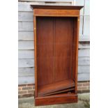 A Brights of Nettlebed mahogany and inlaid bookcase of Sheraton Revival design, 36" wide x 40"