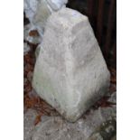 A staddle stone, 19 1/2" high