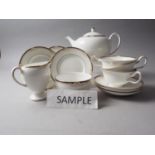 A Wedgwood bone china "Cavendish" pattern tea service for twelve