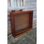 A 19th century walnut open bookcase, fitted adjustable shelves, on block base, 48" wide x 12" deep x