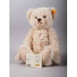 A Steiff classic blonde mohair teddy bear, 16" high, in original box