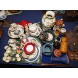 A quantity of teawares, including Royal Worcester, Cauldron china, Paragon coffee cans, Wedgwood