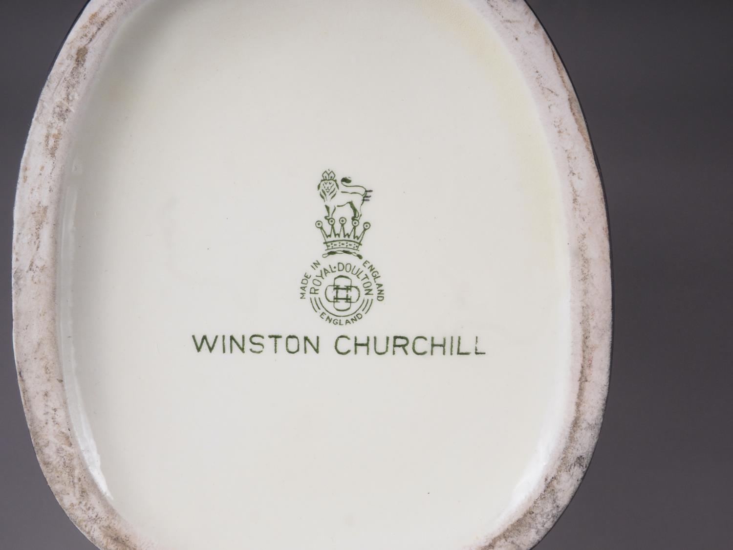 A Royal Doulton "Winston Churchill" character jug, 8" high - Image 3 of 3
