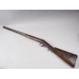 A 19th century percussion cap musket, 45 1/2" long overall (for restoration)