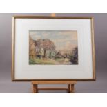 Alexander Carruthers Gould RBA: watercolours "At Charleston Bottom Cuckmore Valley Sussex", label