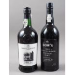 A bottle of 1988 Dows Vintage Port and a bottle of Trinity College Cambridge Tawny Port wine