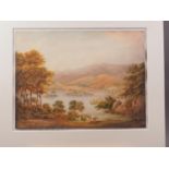 William Green of Ambleside: 19th century watercolour, view of Grasmere, 11 1/4" x 15" mounted