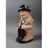 A Royal Doulton "Winston Churchill" character jug, 8" high