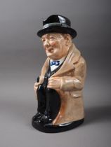 A Royal Doulton "Winston Churchill" character jug, 8" high