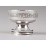 A Scottish silver pedestal rose bowl, engraved "Solideo Honor et Gloria", 10oz troy approx