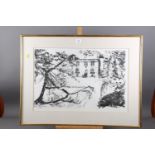 Hazel Boardman: a signed artist proof, "Keats House, 1982", in gilt strip frame