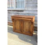 A 19th century rosewood chiffonier, fitted frieze drawer over cupboard enclosed panelled doors, on