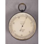 A 19th century J H Steward barometer and altimeter, in leather case