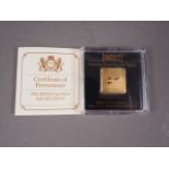 A 2020 fine gold 5g Brexit ingot, in fitted case with certificate