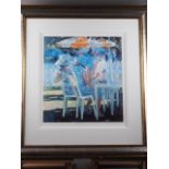 Sherree Valentine Daines: a signed limited edition giclee print, "Beau Monde", 57/195, 19" x 17 1/