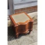 A 19th century mahogany commode stool