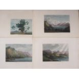 After Joseph Farrington: ten early 19th century hand-coloured engravings, Lakeland views (9+2),