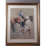 Diem Dent?: a signed limited edition coloured print, "Classic Fillies", 419/850, in gilt frame