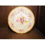 A Theodore Haviland Limoges "Bazar Colon" plate with floral decoration, 9" dia