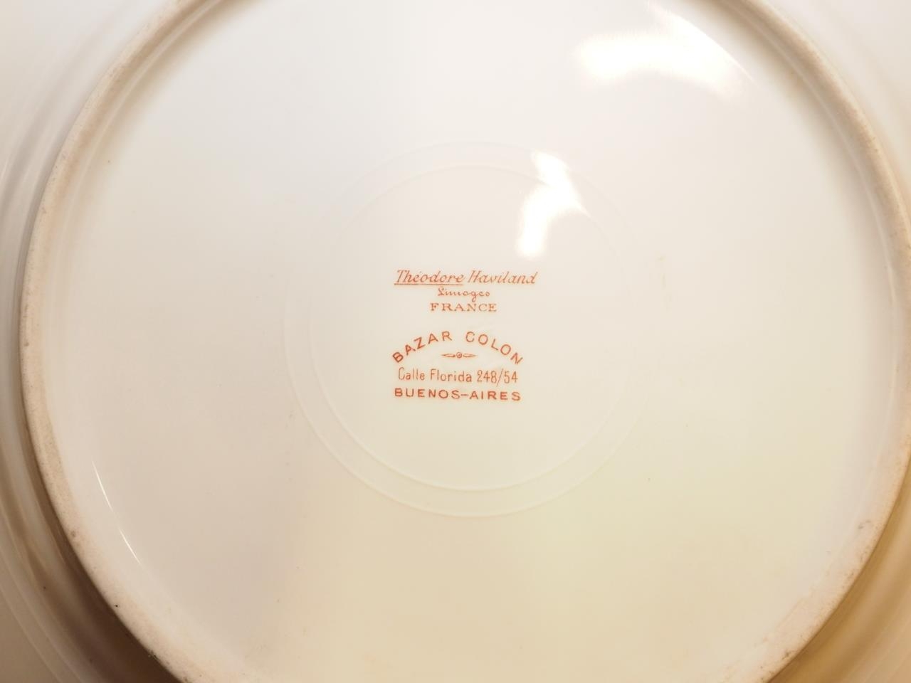 A Theodore Haviland Limoges "Bazar Colon" plate with floral decoration, 9" dia - Image 2 of 2