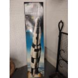 A Revell 1:96 Apollo Saturn V plastic model kit, 114cm, in box