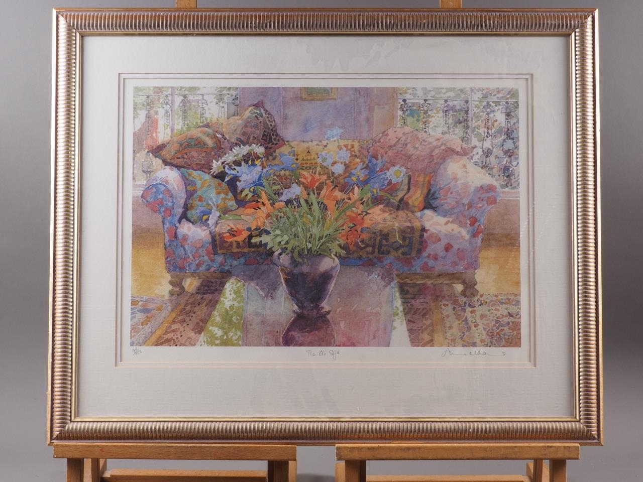 Ann Williams: a signed limited edition colour print, "The Old Sofa", 46/850, Sue Penning: a signed - Bild 2 aus 18