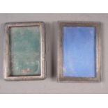 Two silver photo frames