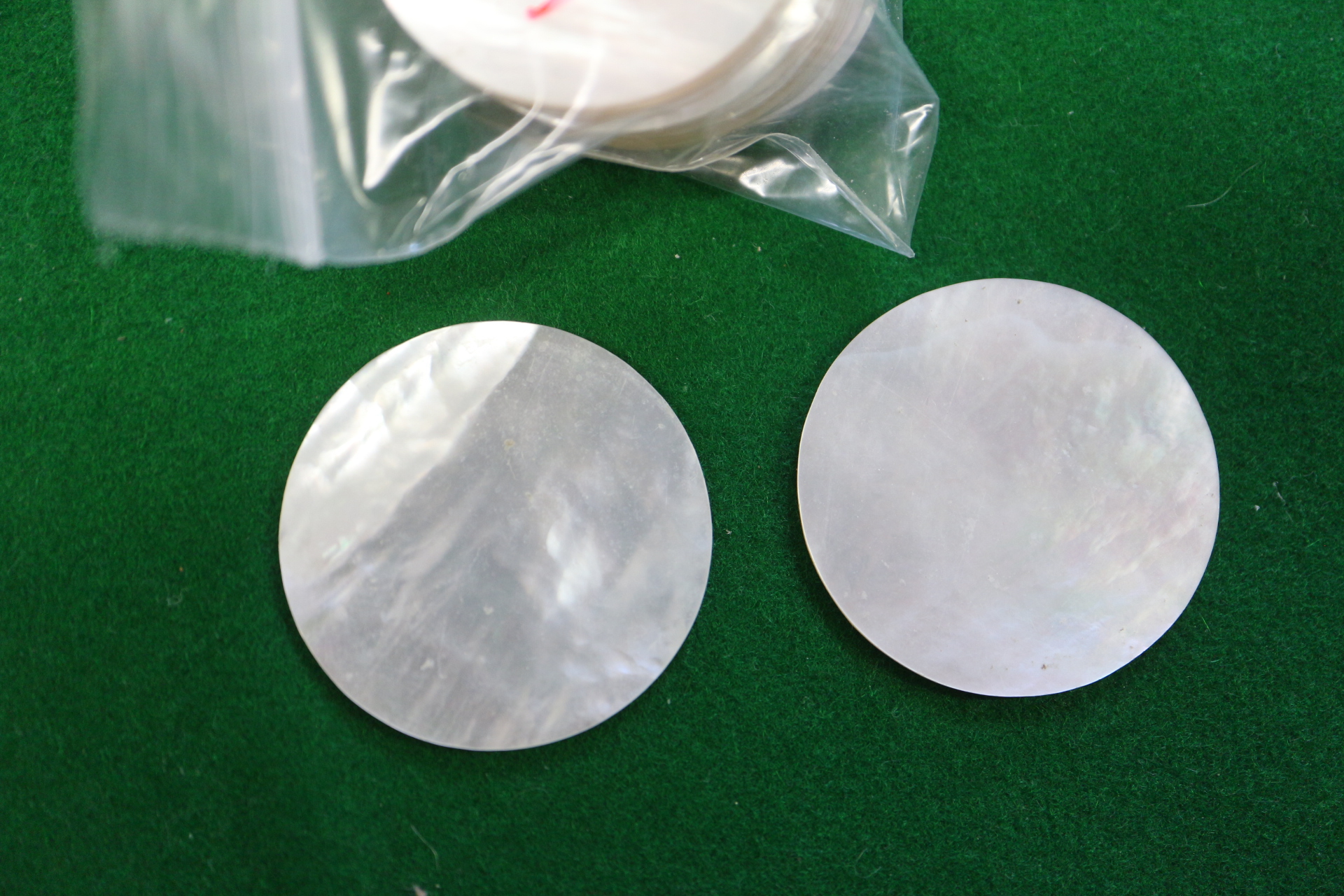 A quantity of Chinese mother-of-pearl gaming counters, 212 approx, and a Chinese blue and white - Image 8 of 12