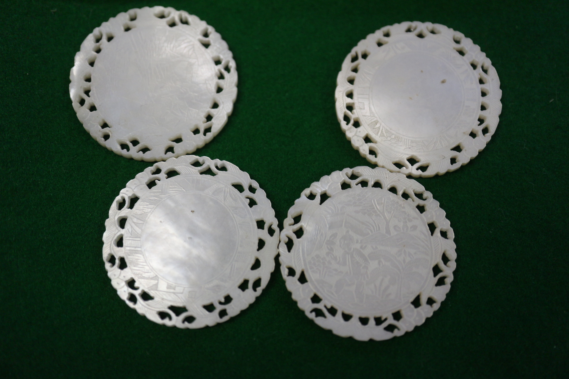 A quantity of Chinese mother-of-pearl gaming counters, 212 approx, and a Chinese blue and white - Image 4 of 12