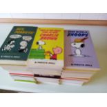 A collection of "Charlie Brown" paperbacks