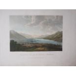 After Joseph Farrington: eleven early 19th century hand-coloured engravings, Lakeland views, 2x "