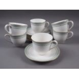 A Minton "Berkshire" pattern part teaset for six