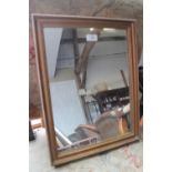 A gilt framed wall mirror, plate 12" x 16 1/2"