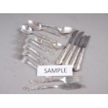 A quantity of loose, mostly "Community" silver plated cutlery