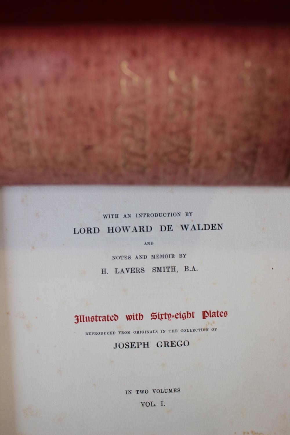 "The Reminiscences of Henry Angelo", two vols illust, limited edition 1904, "History of London - Image 2 of 7