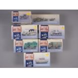 Seven Corgi WWII collection limited edition die-cast "Across the Western Front" military vehicles,