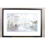 John Persson: a signed limited edition colour print, Scandinavian riverside scene, 19/110, in