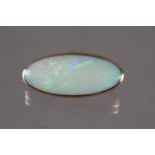 A 9ct gold and opal brooch