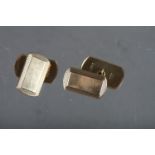 A pair of 9ct gold cufflinks, 3.1g