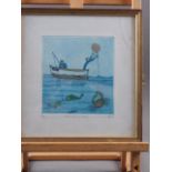 Four limited edition prints, by various artists, including MBW "Guernsey Fantasy", 3/100, in gilt