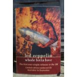 Led Zeppelin: "Whole Lotta Love" poster, mounted on foamboard, 60" x 40"